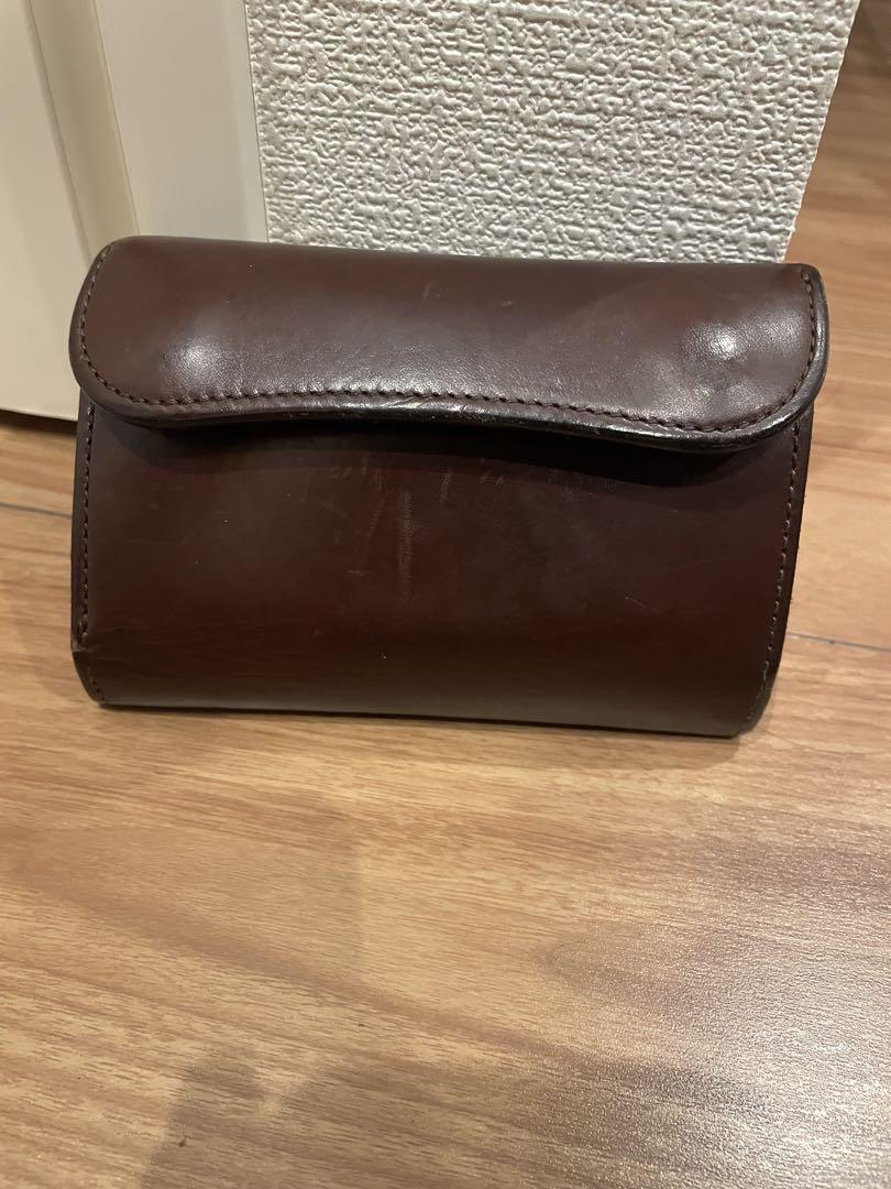 WILD SWANS 三つ折り財布 BYRNE バーン　 チョコ　サドルレザー