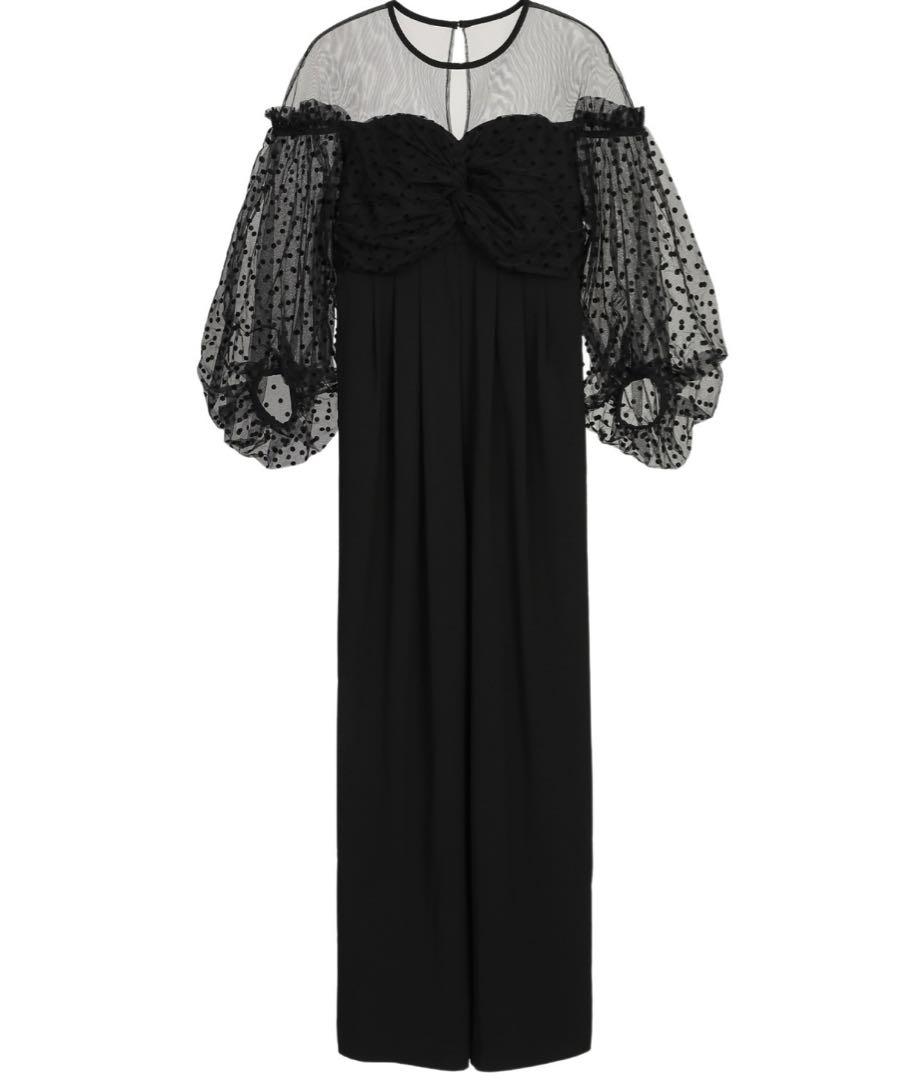 flocky dot pants dress / フロッキードットパンツドレス