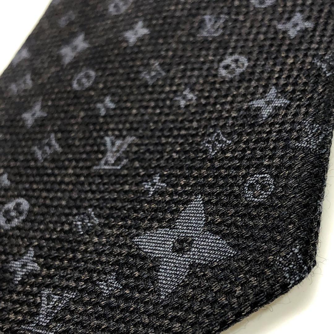 極美品】Louis Vuitton ネクタイ モノグラム ジャガード
