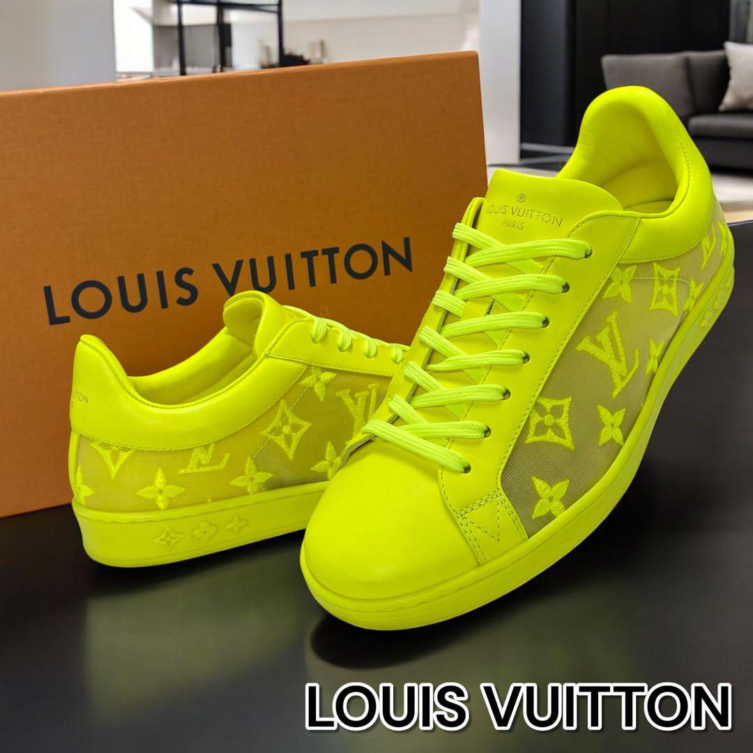 極美品✨LOUIS VUITTON ルクセンブルグライン スニーカー 黄 箱付き