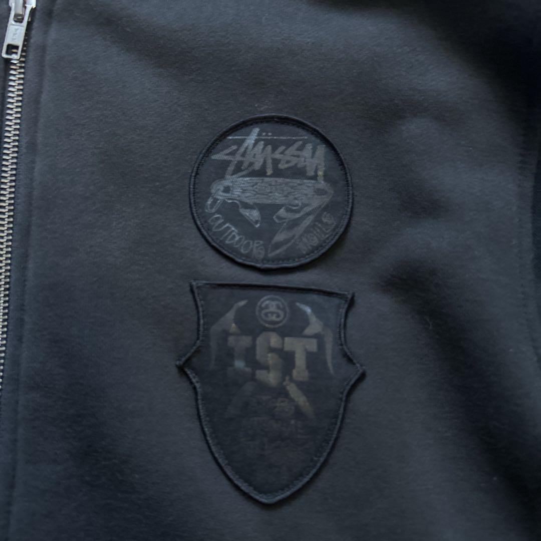 STUSSY(ステューシー) / ブルゾン/S/コットン/ブラック/ワッペン