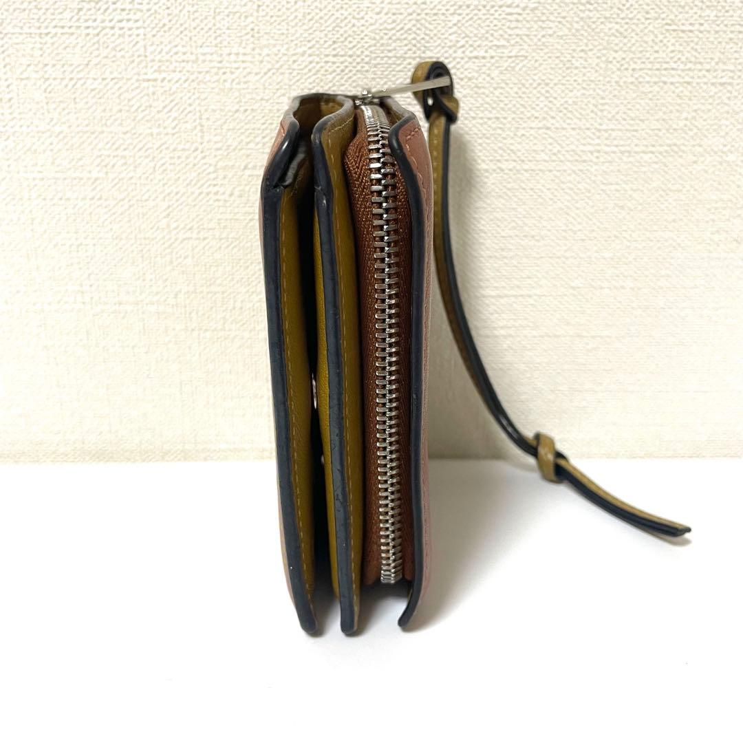 確実正規品 LOEWE アナグラム レザー ジップウォレット コインケース 確実正規品 LOEWE アナグラム レザー ジップウォレット コインケース