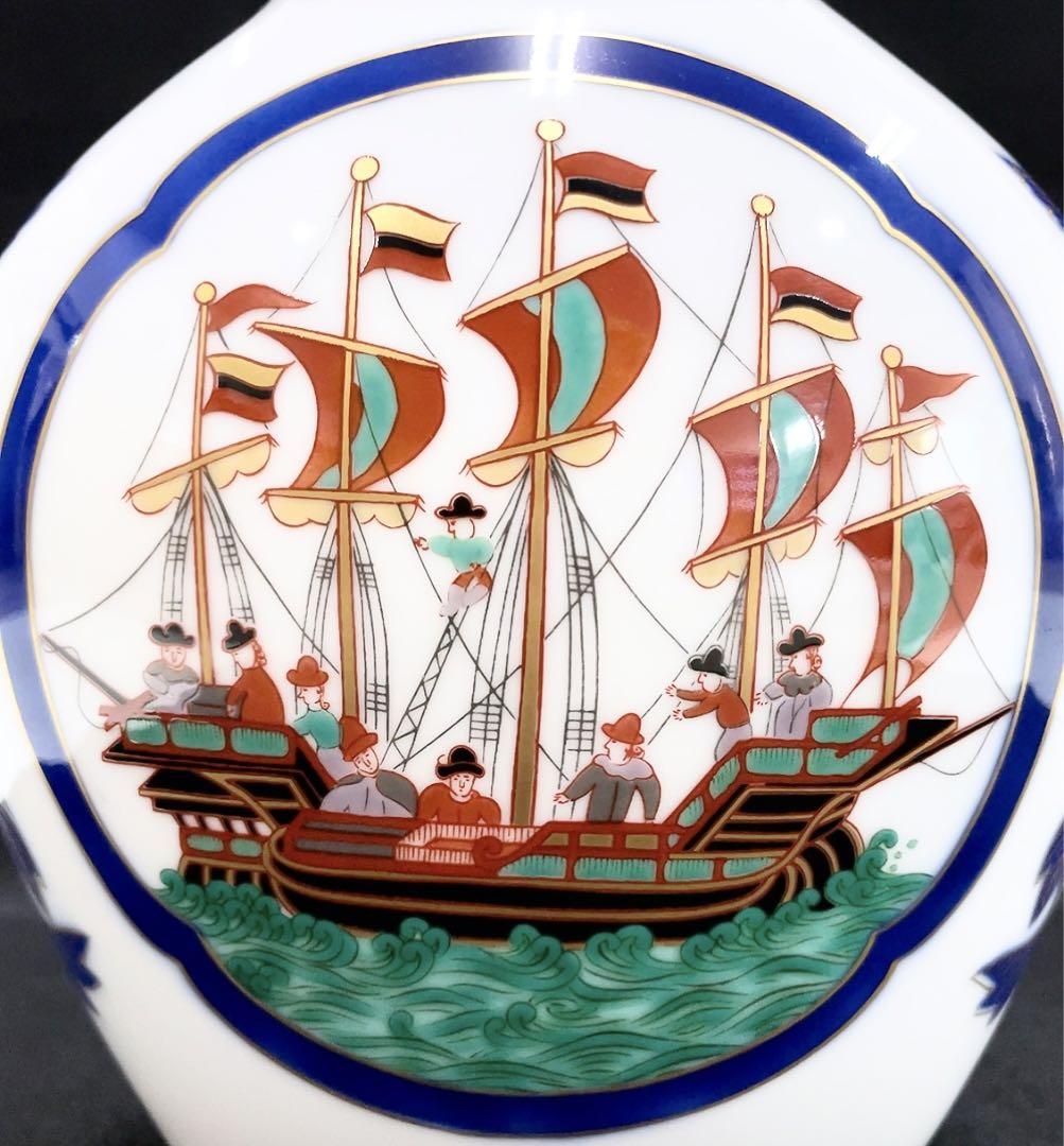 lb88888様【希少品】 香蘭社 花瓶 ハイライン 南蛮渡来船 南蛮 lb88888様【希少品】 香蘭社 花瓶 ハイライン 南蛮渡来船 南蛮