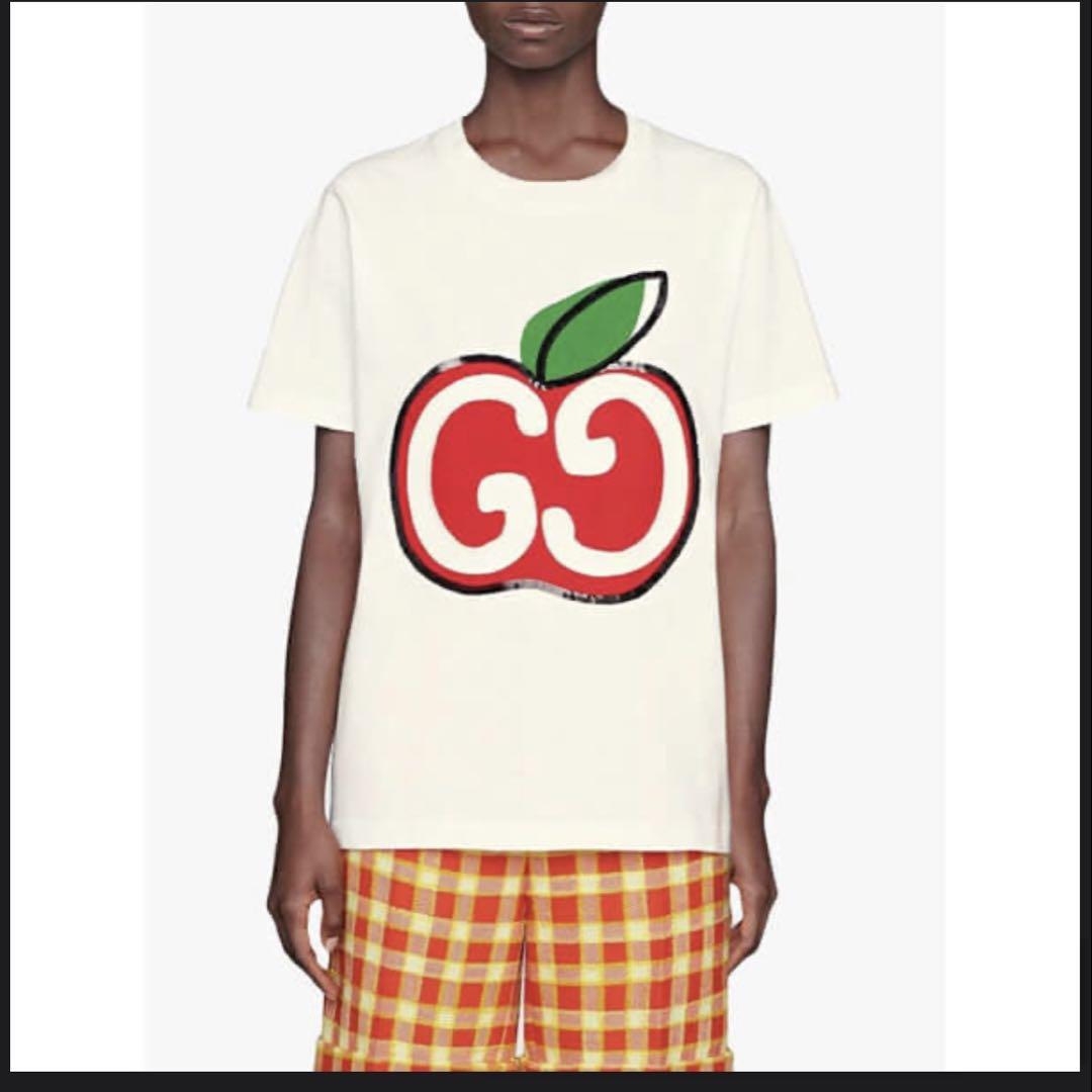 GUCCI リンゴデザイン Tシャツ ホワイト