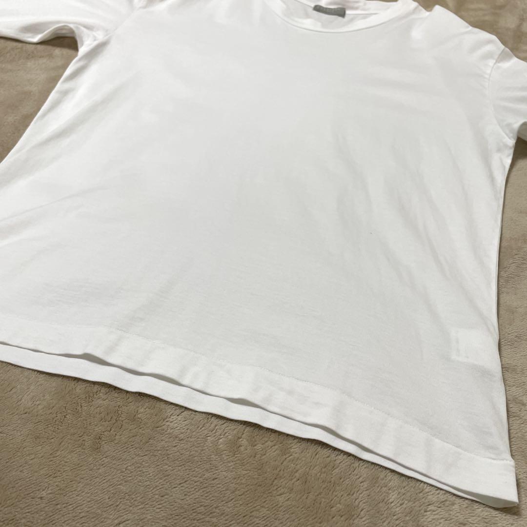 極美品　マーガレットハウエル　MHL. ベーシックシャツ　長袖　白　大きいサイズ MARGARET HOWELL】長袖カットソー クルーネック 白 sizeⅡ