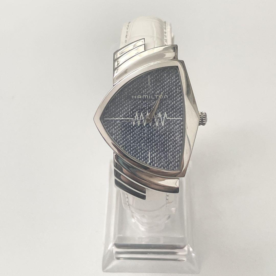 【ベルト新品】ハミルトン　ベンチュラ　デニム　H244112 レディースにも♡