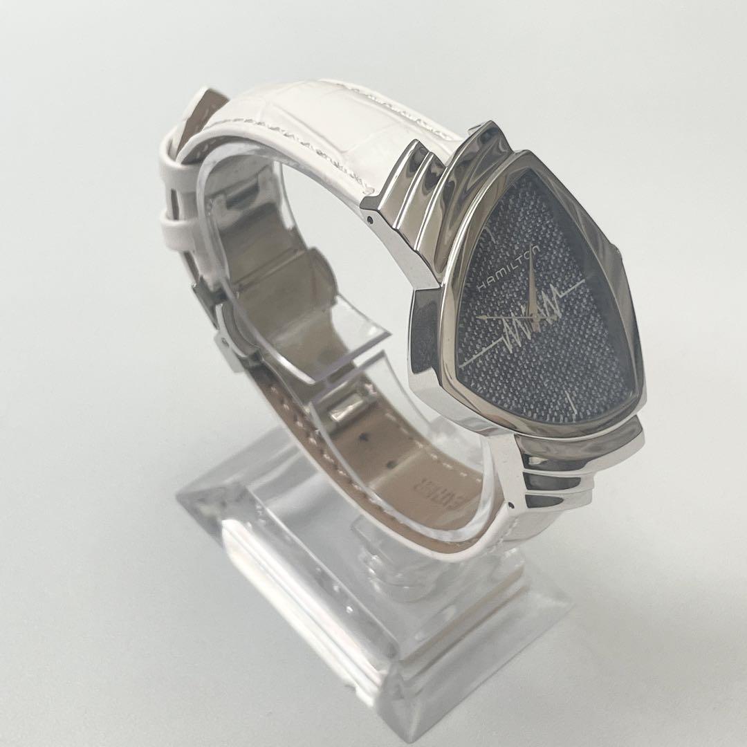 【ベルト新品】ハミルトン　ベンチュラ　デニム　H244112 レディースにも♡