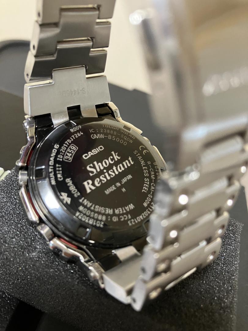 美品 G-SHOCK GMW-B5000D-1JF フルメタル シルバー