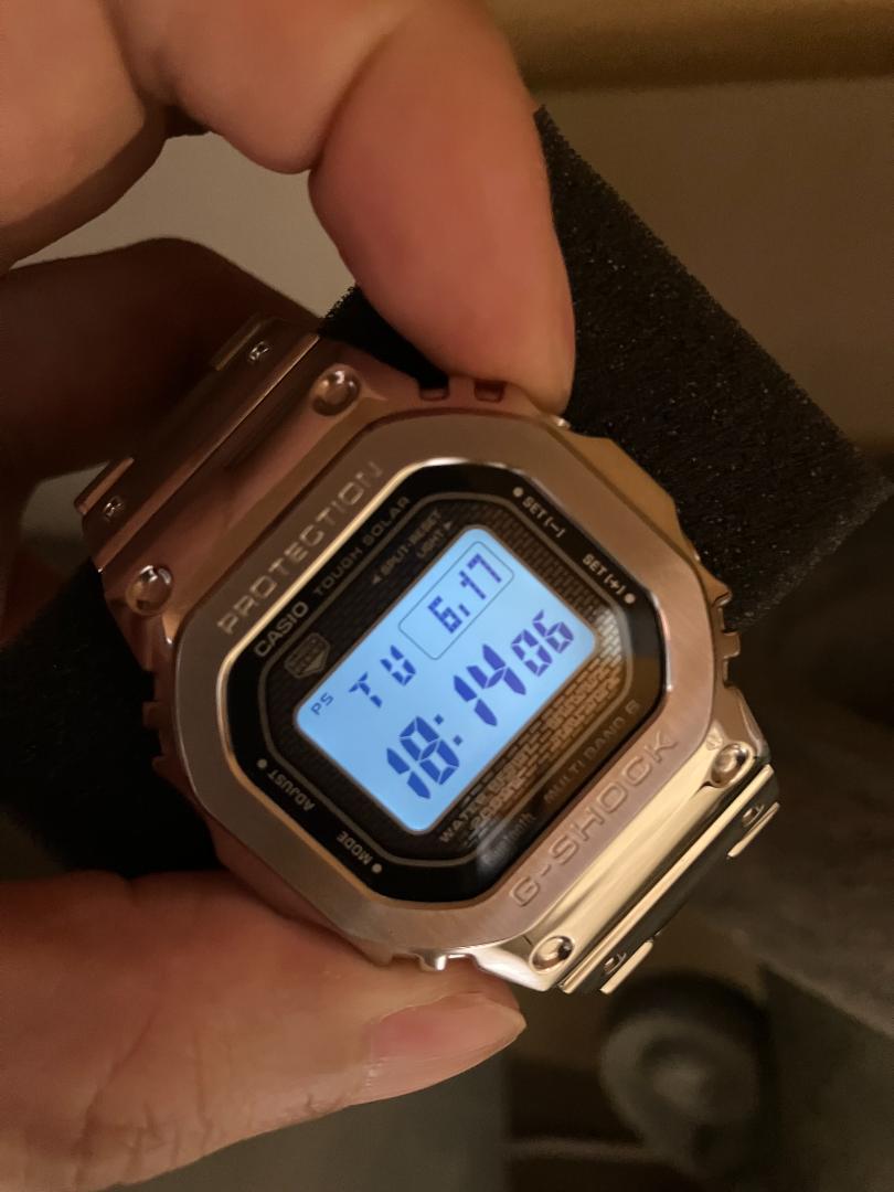 美品 G-SHOCK GMW-B5000D-1JF フルメタル シルバー