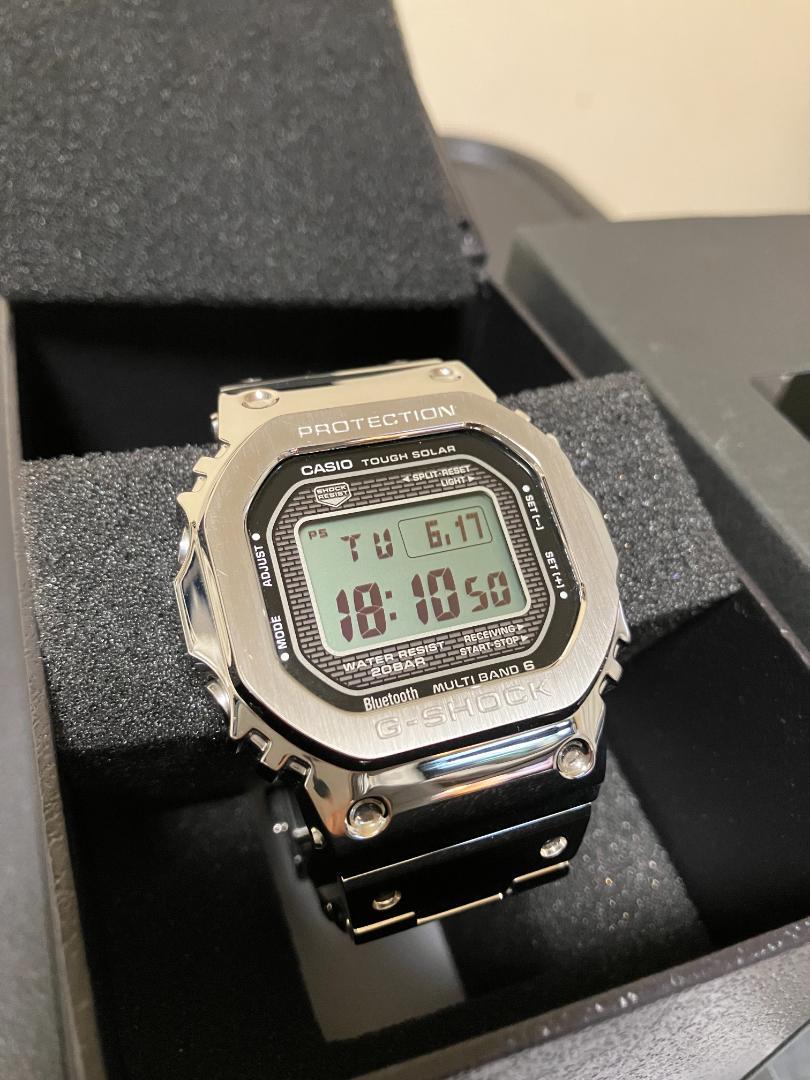 美品 G-SHOCK GMW-B5000D-1JF フルメタル シルバー