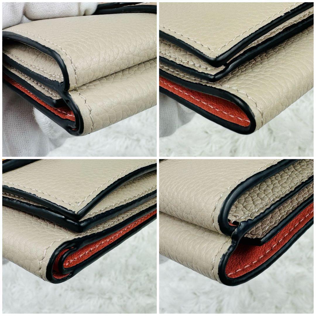 トライフォールド【LOEWE】折りたたみ財布 バイカラー LOEWE TRIFOLD WALLET(ロエベ トリフォルドウォレット