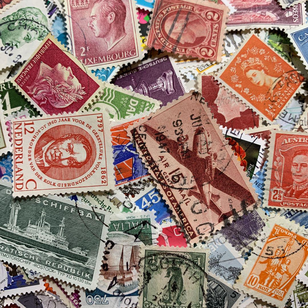 世界の使用済み切手1000枚以上大量まとめてどうぞっ!