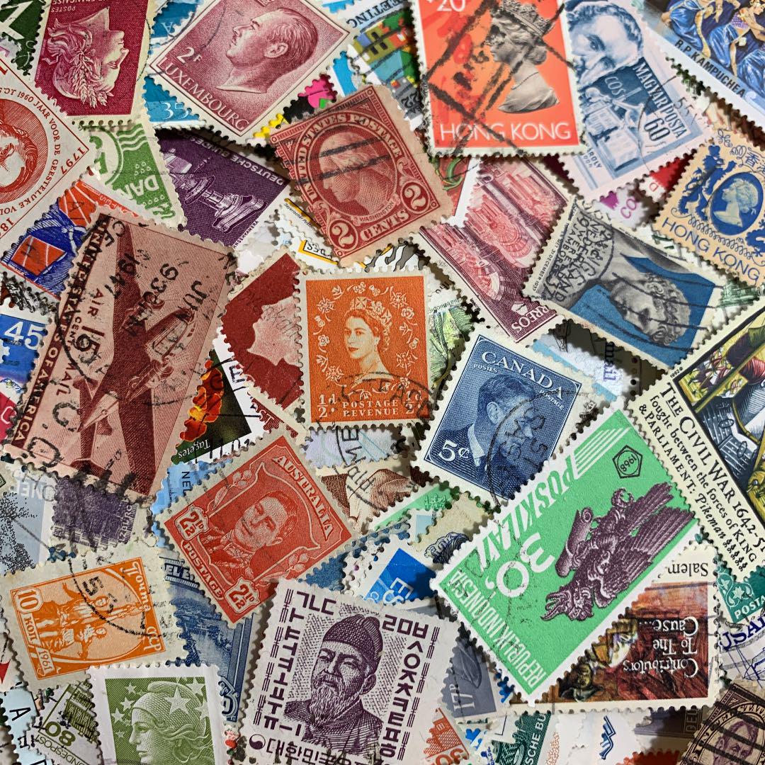 世界の使用済み切手1000枚以上大量まとめてどうぞっ!