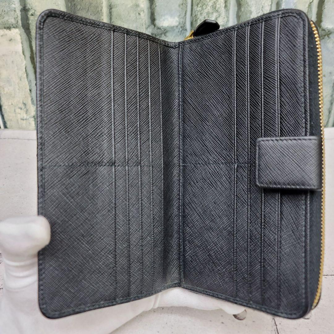 【最終】 正規品 PRADA サフィアーノ ブラック 1ML348ラウンド プラダ財布 【LW1092631400】(15400円)