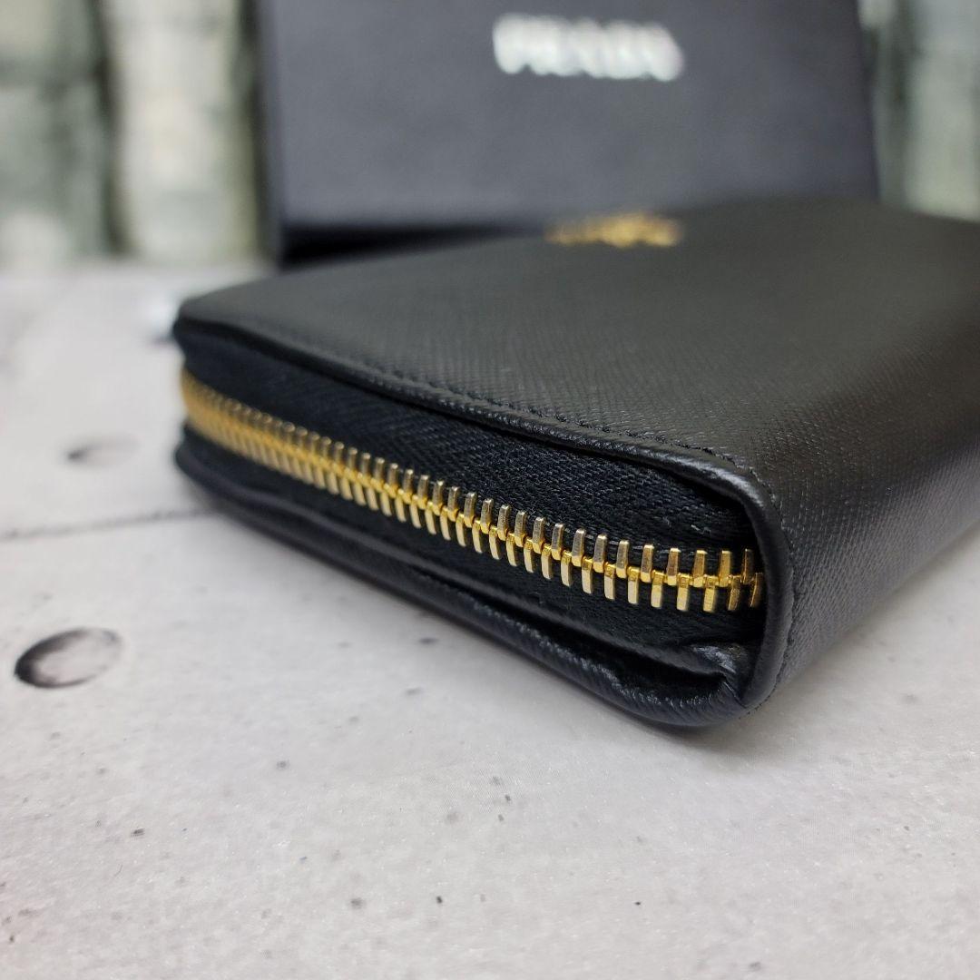 【最終】 正規品 PRADA サフィアーノ ブラック 1ML348ラウンド プラダ財布 【LW1092631400】(15400円)