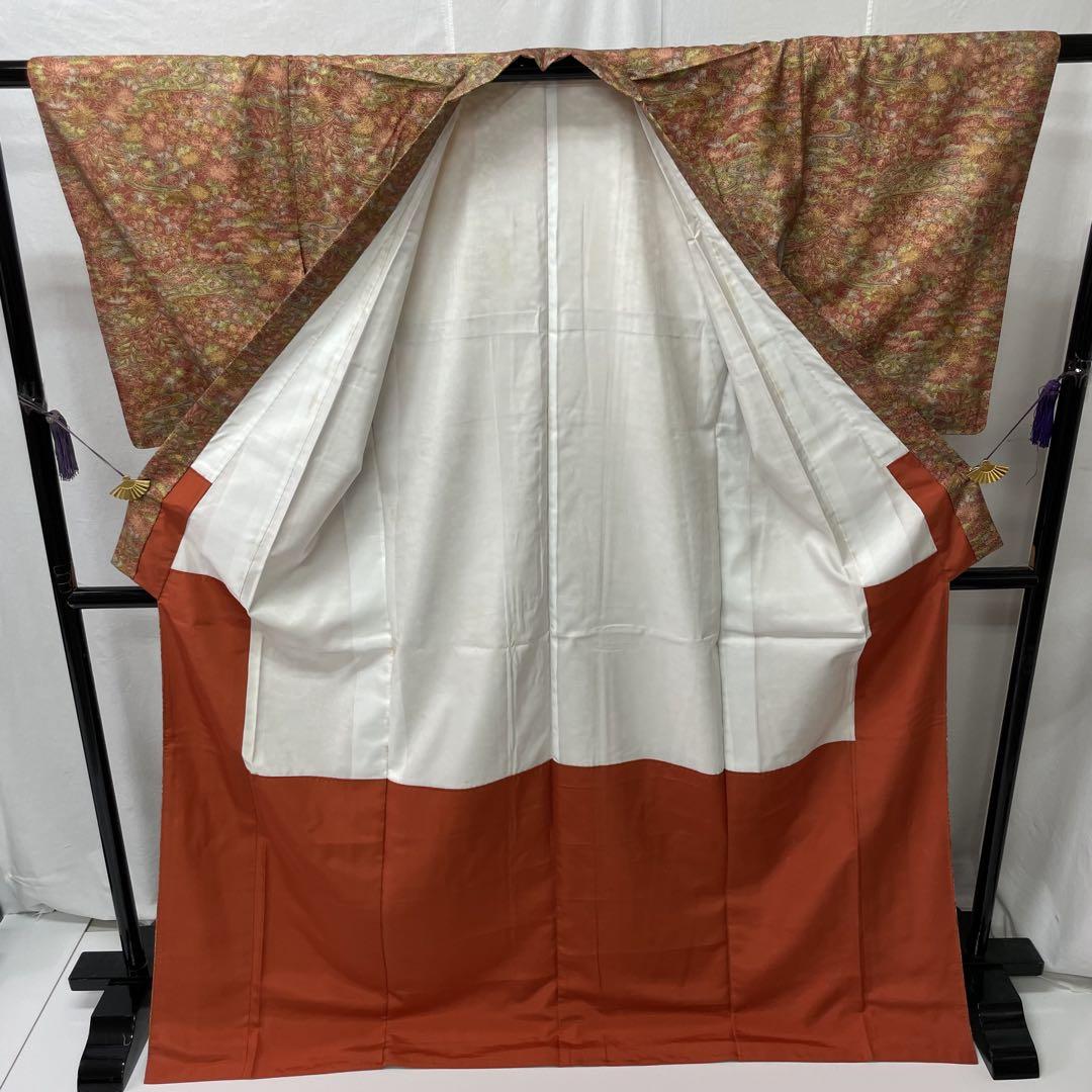 染め 大島紬 鮫小紋調 正絹 バチ衿 y329 - メルカリ