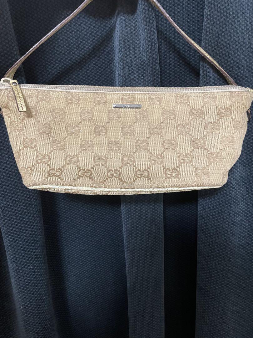 GUCCI GGキャンバス ポーチ ベージュ
