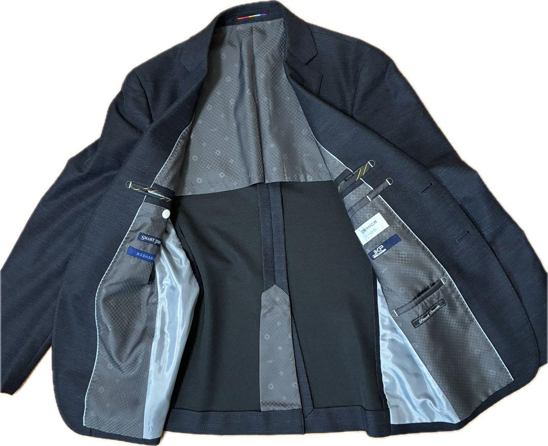 美品】ORIHICA オリヒカ セットアップスーツ ダークグレー S
