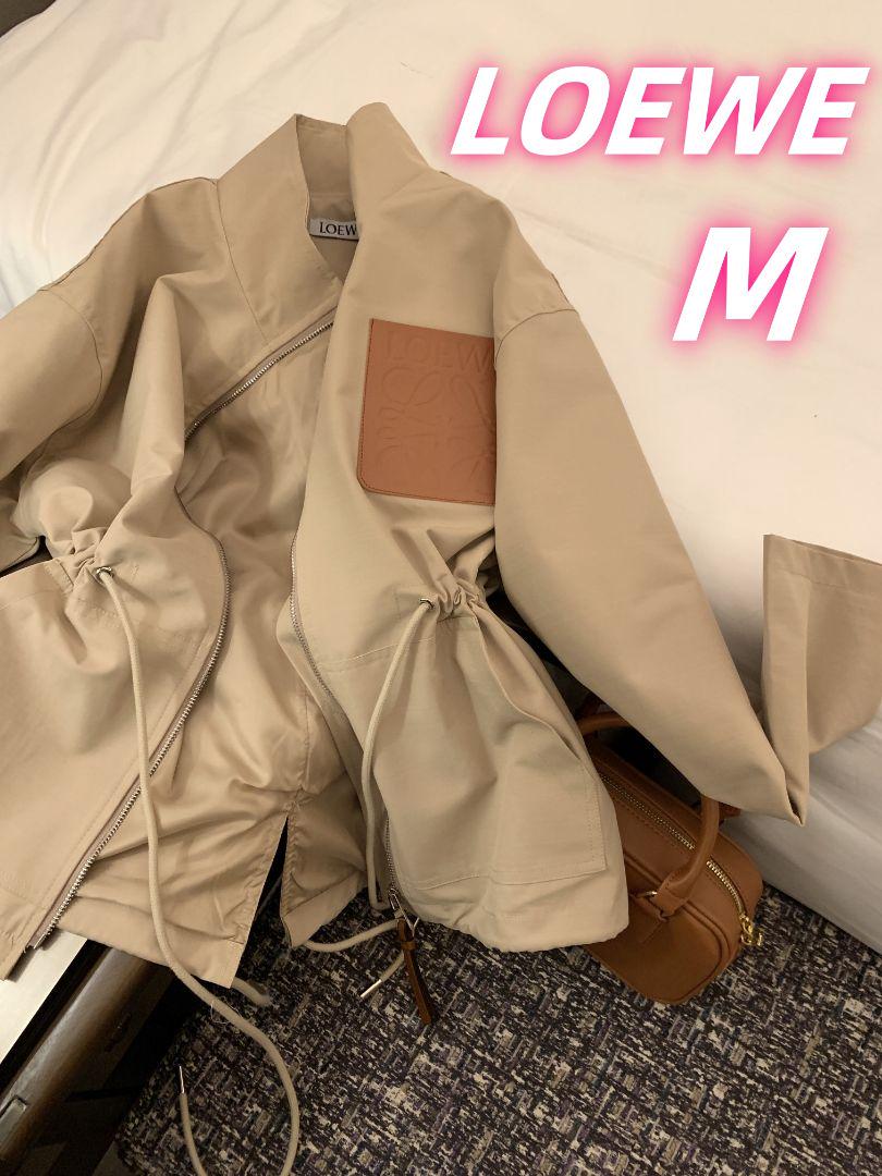 超希少 LOEWE ロエベ ロゴ アナグラム ショート トレンチ コート