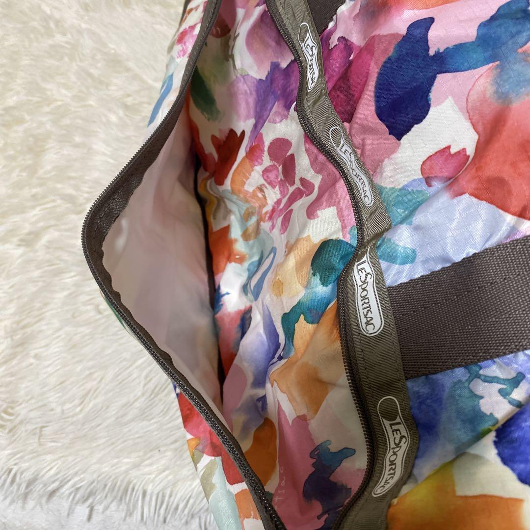 LESPORTSAC ボストンバック　アートフラワー　未使用　大容量　希少