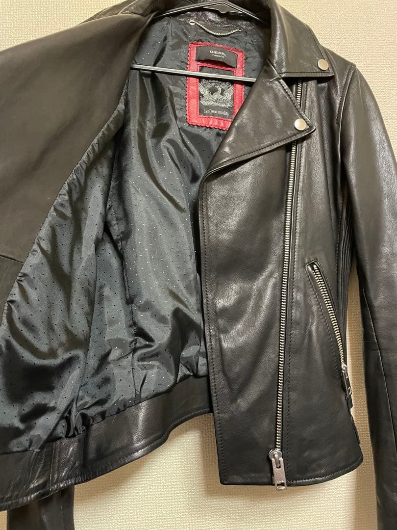 DIESEL ライダーレザージャケット,サイズ:XS 安い 3840円引き wulift.com