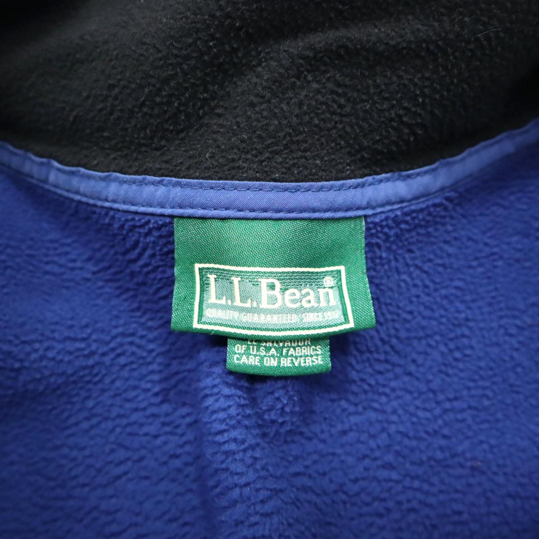 90s ビンテージ エルエルビーン プルオーバー ハーフジップ フリース 古着