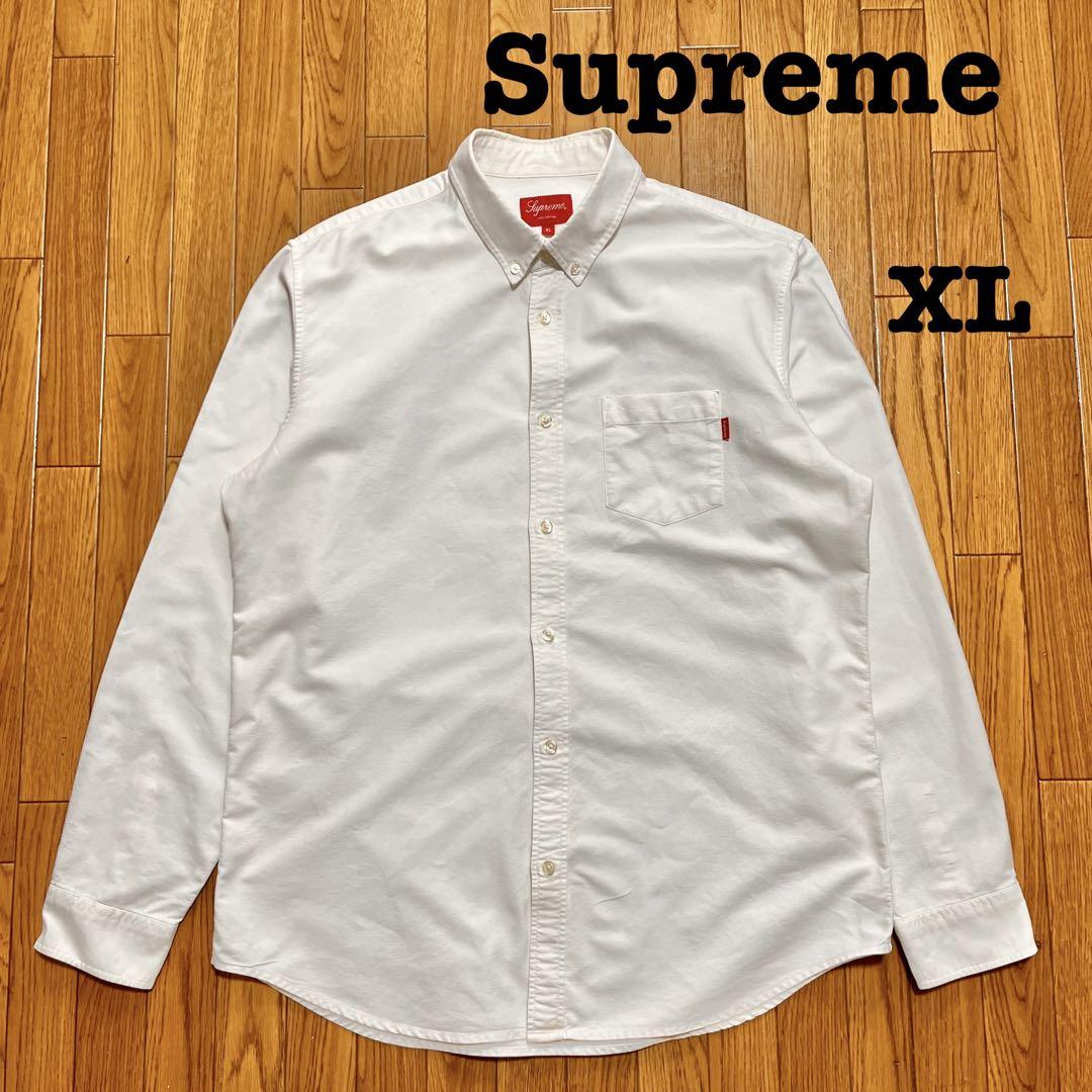 最旬トレンドパンツ Supreme XL 白 オックスフォードBDシャツ シュプリーム トップス