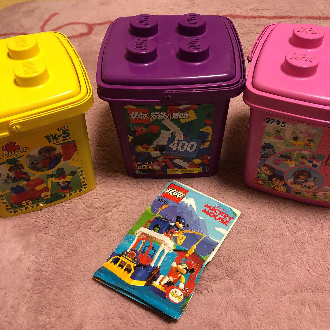 LEGO レゴ バケツ3個セット ミッキーマウスセット