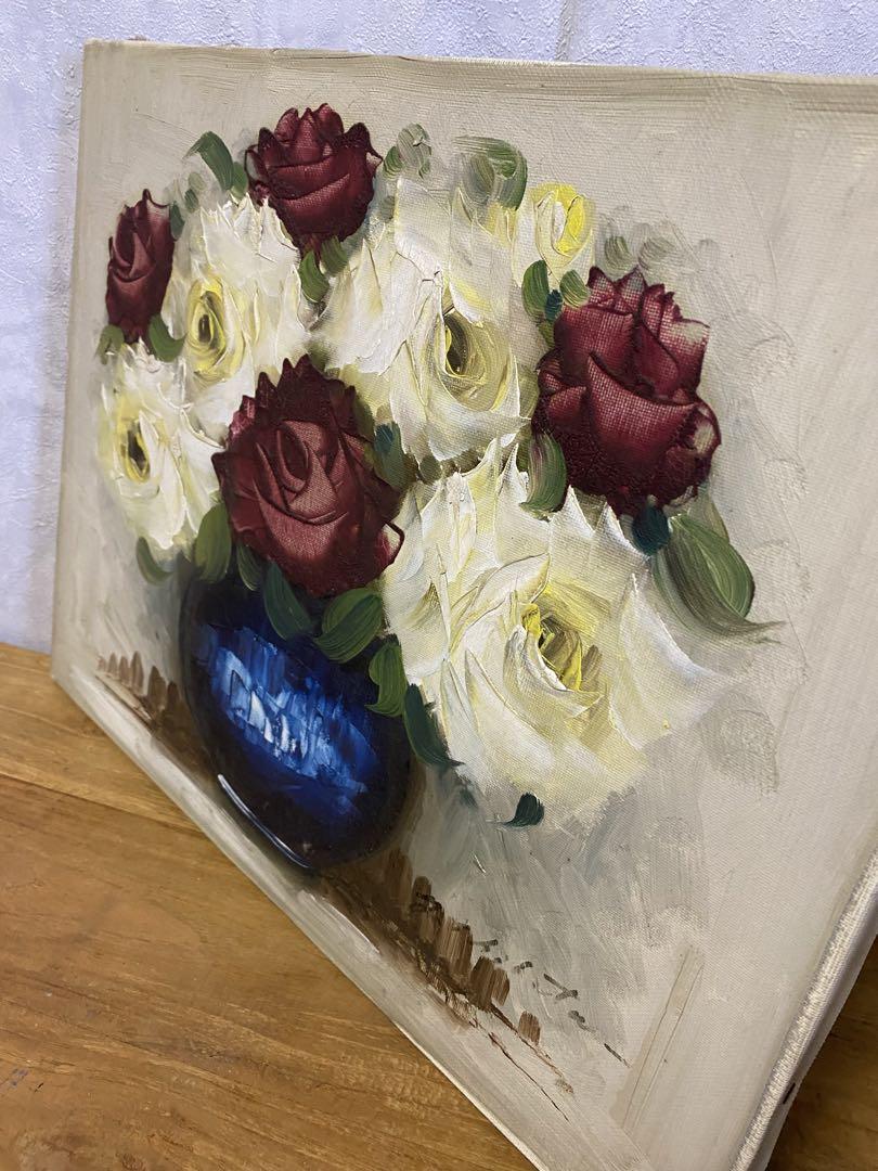 油絵　薔薇