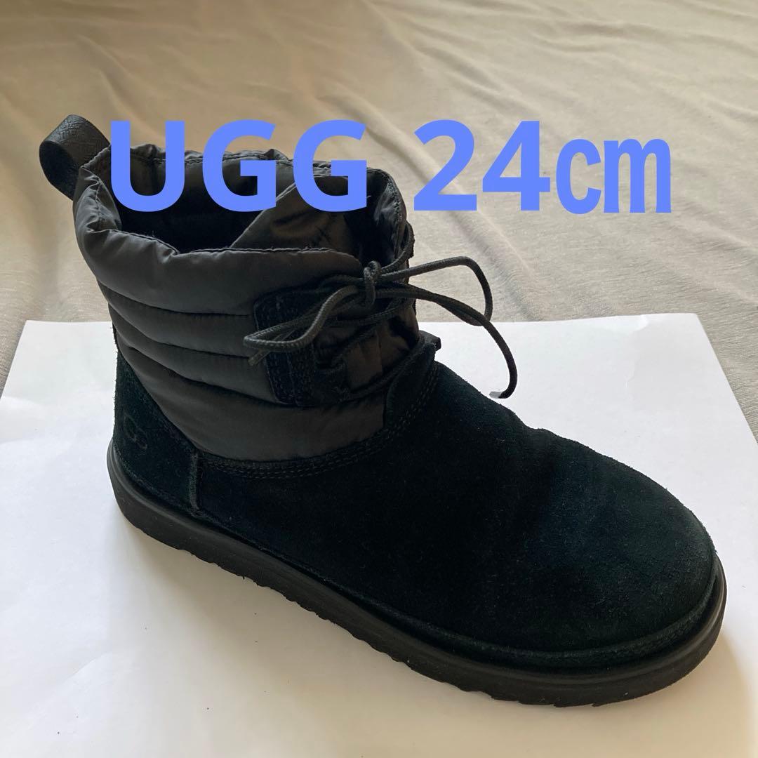 【未使用級】UGG クラシックミニ　1120849 黒　24㎝　※ガロッシュなし