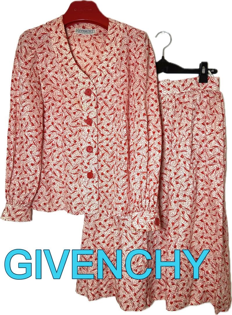 GIVENCHY ジバンシー　シルク100% セットアップ