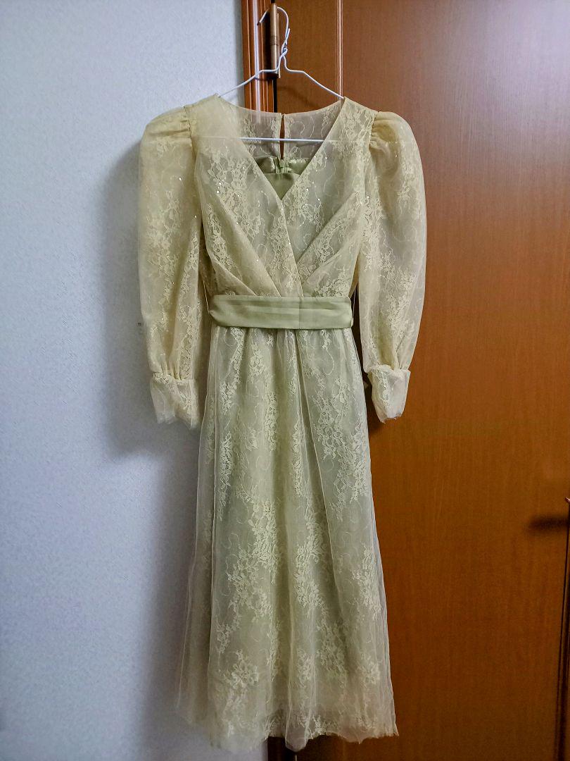 niana スパンコール刺繍レースカシュクール パーティードレス