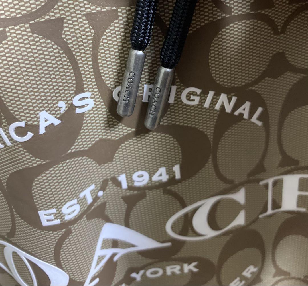 COACH シグネチャー オーバーサイズ フーディ スウェット パーカー