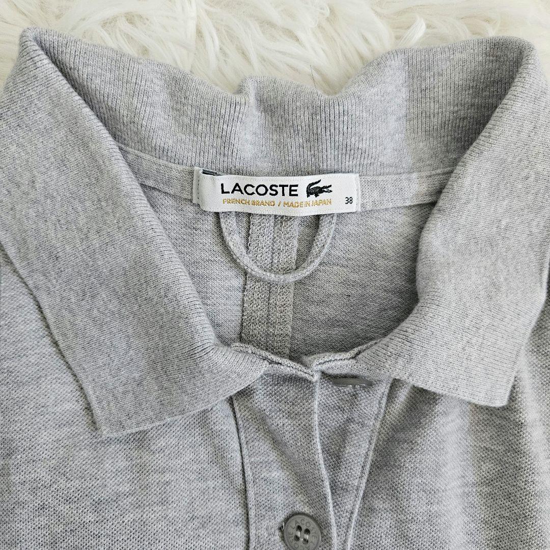限定】LACOSTE L!VE ポロシャツ ワンピース 銀ワニ