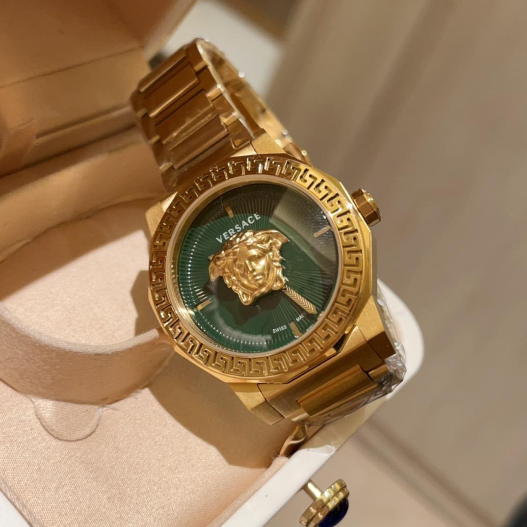 VERSACE クォーツ レディースウォッチ スケルトンケース 3Dメドゥーサ