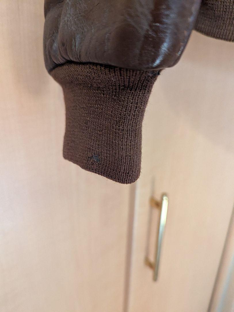 J*1様 AERO LETHER size42 A2 美品　リブ小穴あり