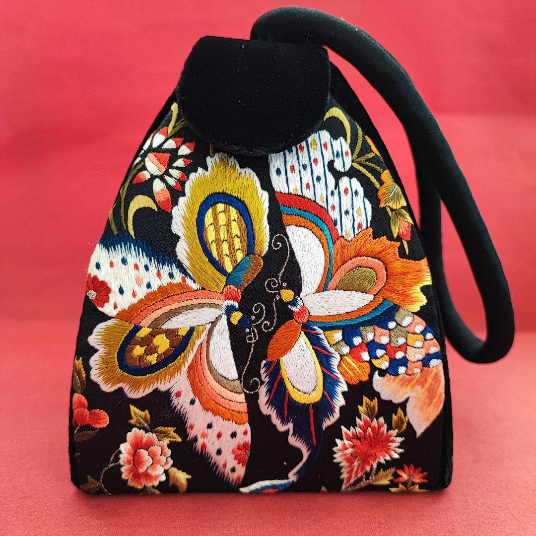 【人気ショップが最安値挑戦！】 手刺繍 シルク 中国 パーティバッグ クラッチバッグ ミニバッグ バッグ