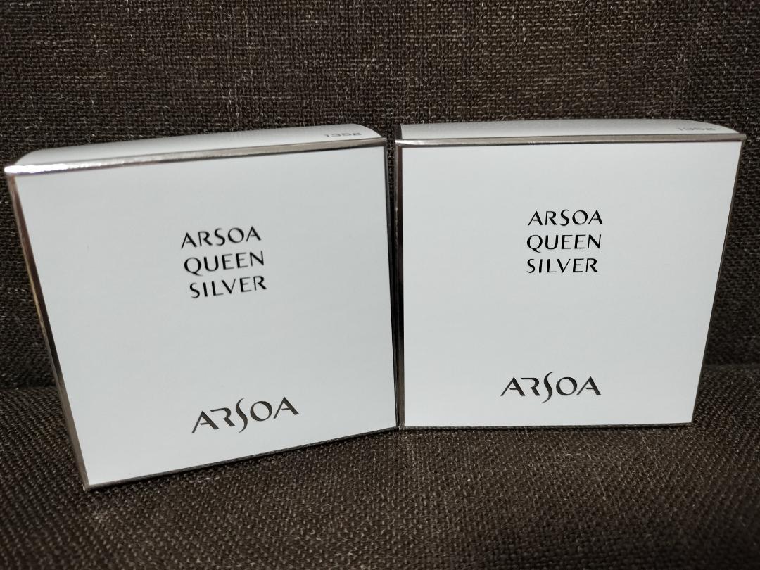 【新品】アルソア ARSOA クイーンシルバー 洗顔石けん 135g×2個