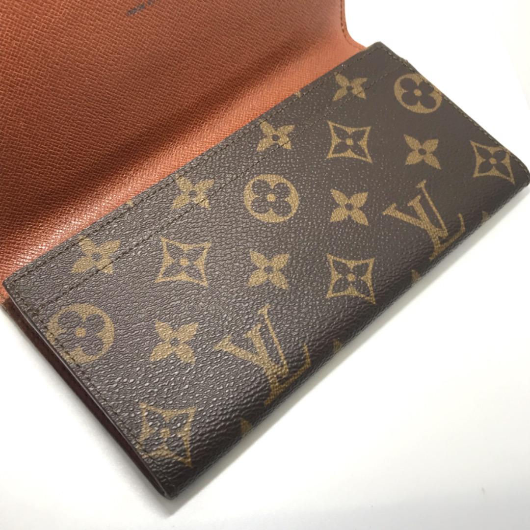 ルイヴィトン　モノグラム　ポルト円・3カルトクレディ　2つ折り財布　お札入れ