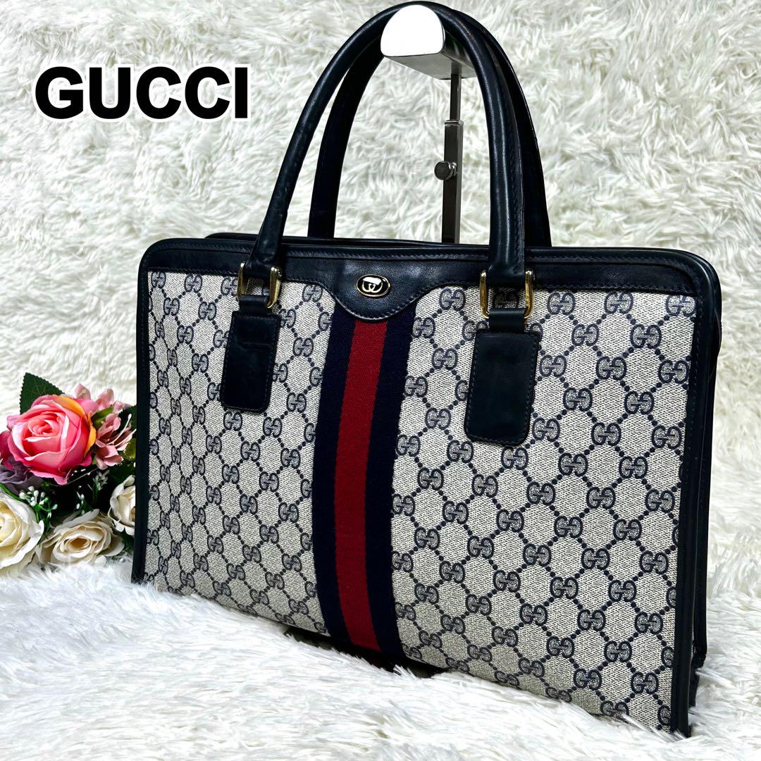 グッチ　トートバッグ　オールド　インターロッキング　GGスプリーム GUCCI グッチ オールドグッチ GGスプリーム インターロッキング