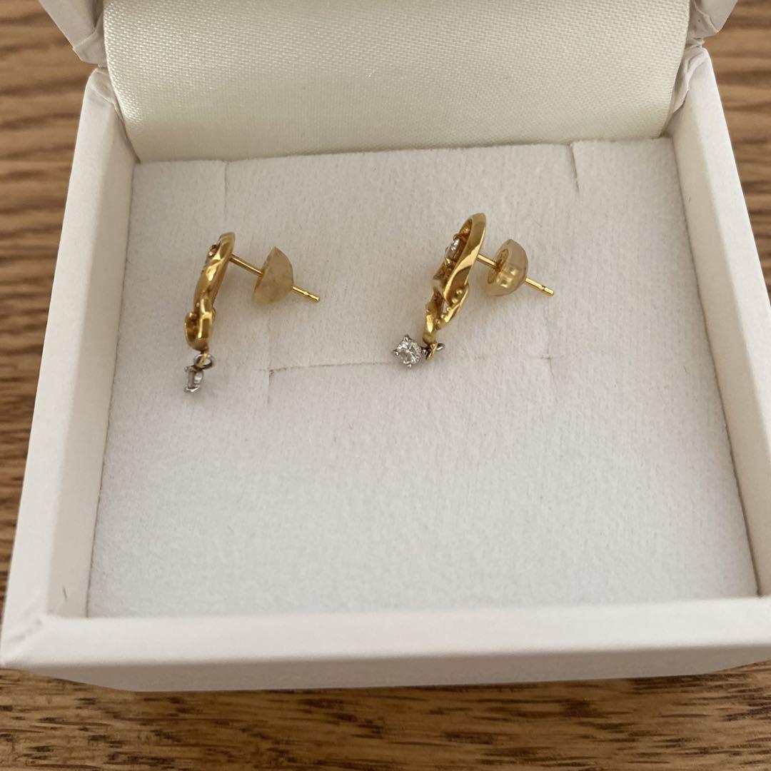 K18ダイヤモンドピアス