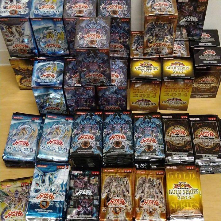 遊戯王 韓国版 未開封パック まとめ売り