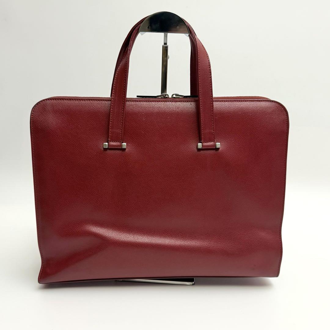 FURLA フルラ レザー ビジネスバッグ レッド