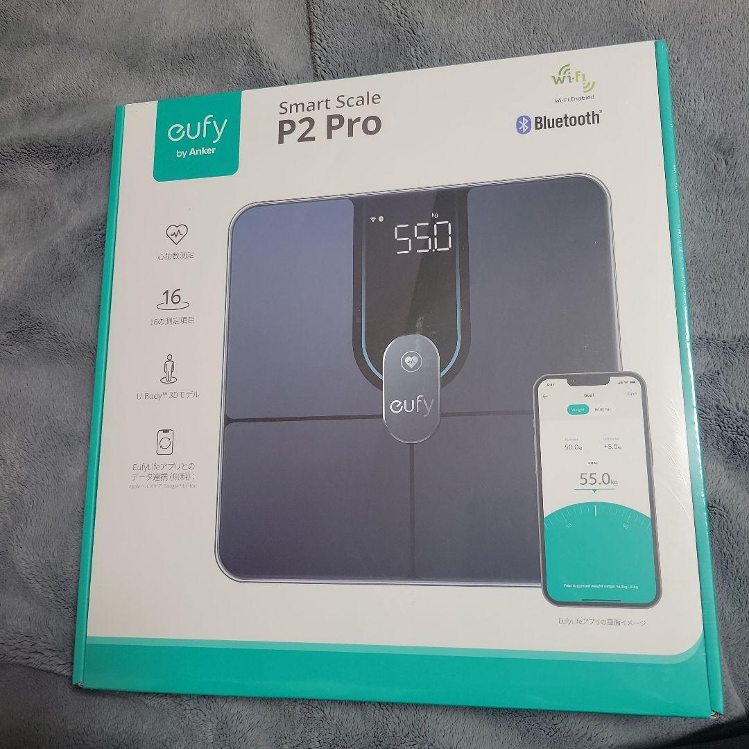 Anker Eufy P2 Pro 体重体組成計 スマホアプリ対応 ブラック