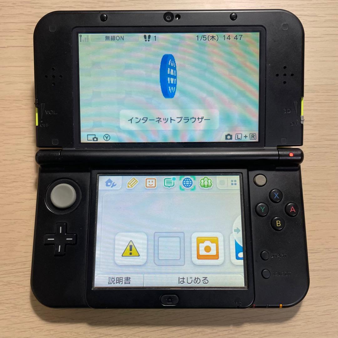 良品】Newニンテンドー3DS LL ライム×ブラック 人気カラーの www