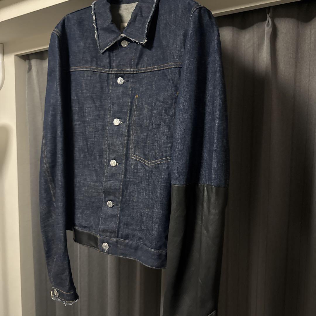 ジャケット・アウター 2003ss helmut lang leather denim jacket