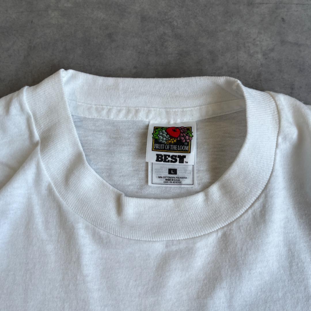 フルーツオブザルーム Tシャツ 古着 90s USA製 企業 L 白 13943