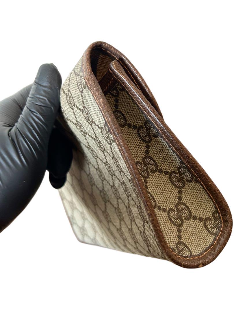 ◆GUCCI◆ ポーチ クラッチバッグ GG柄 オールド ヴィンテージグッチ
