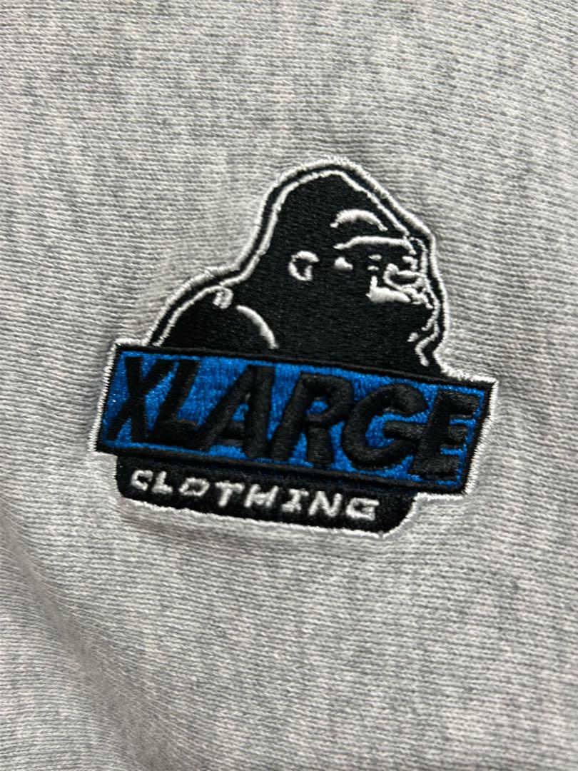 XLARGE × Champion グレー ジップアップパーカー L
