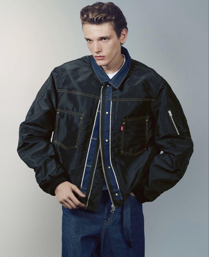 最安値　sacai x LEVI'S Men's Denim x Nylon 4